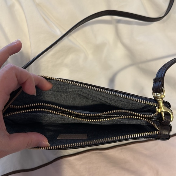 Clare V MARGOT DOUBLE SAC BRETELLE Kalamata Croco - Picture 9 of 11